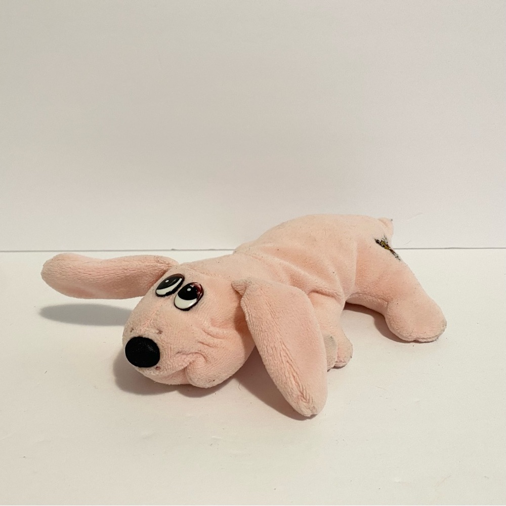 Pound Puppy Pastel Pink Vintage Puppies Mini 8” Stuffed Animal Toy 1980s